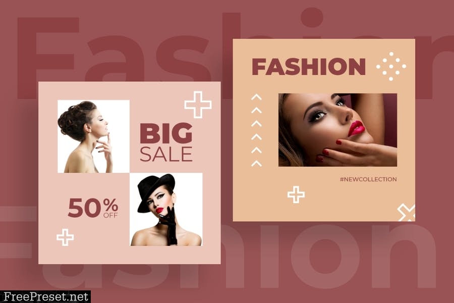 Fashion instagram posts template kit - 05 KUZ3QVE