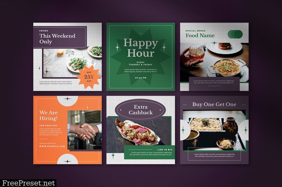 Fine Dining Instagram Pack N73LAP9