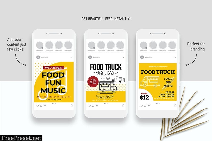 Food Truck Social Media Template RCNKULB