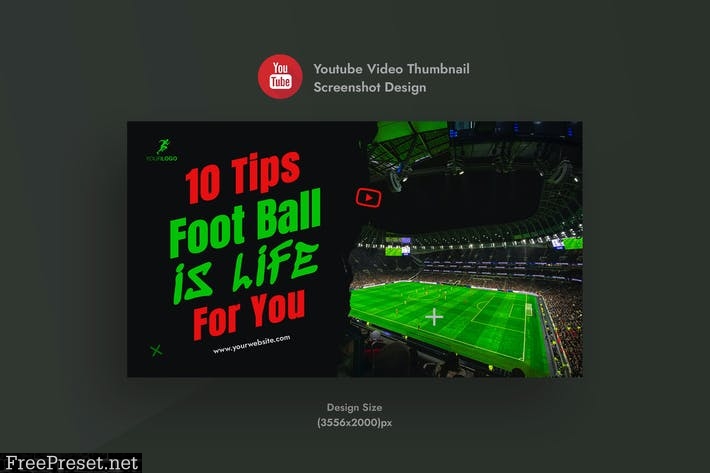Football & Soccer YouTube Video Thumbnail Banner 9CKJUT4