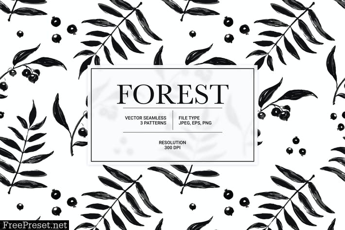 Forest Vector Pattern U9NMBFX