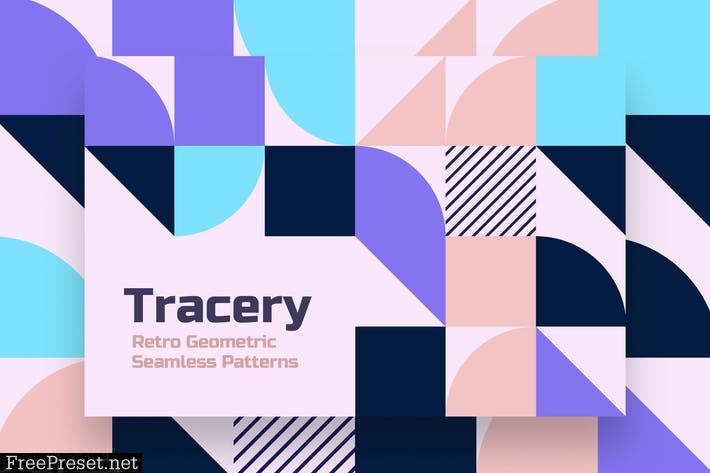 Geometric Tracery Seamless Patterns 4HH7NPA