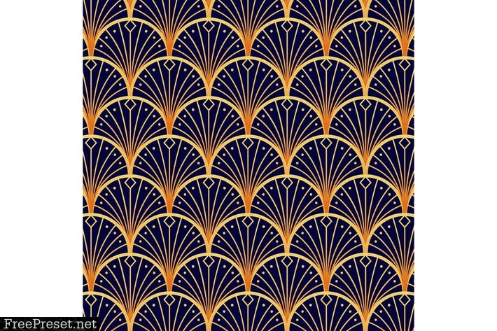 Gradient Art Deco Pattern TWZSKDM