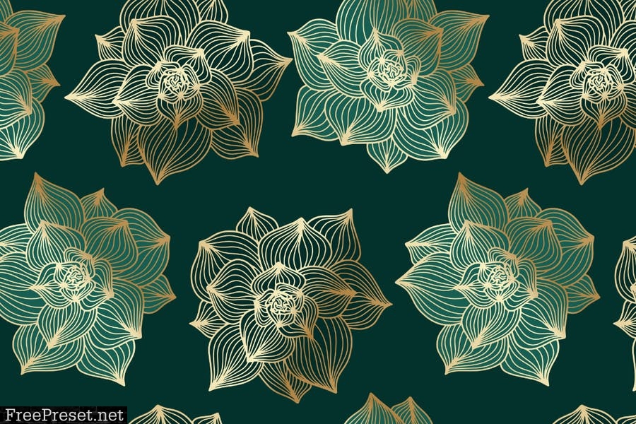 Intic – floral collection of vector patterns YURYHXV