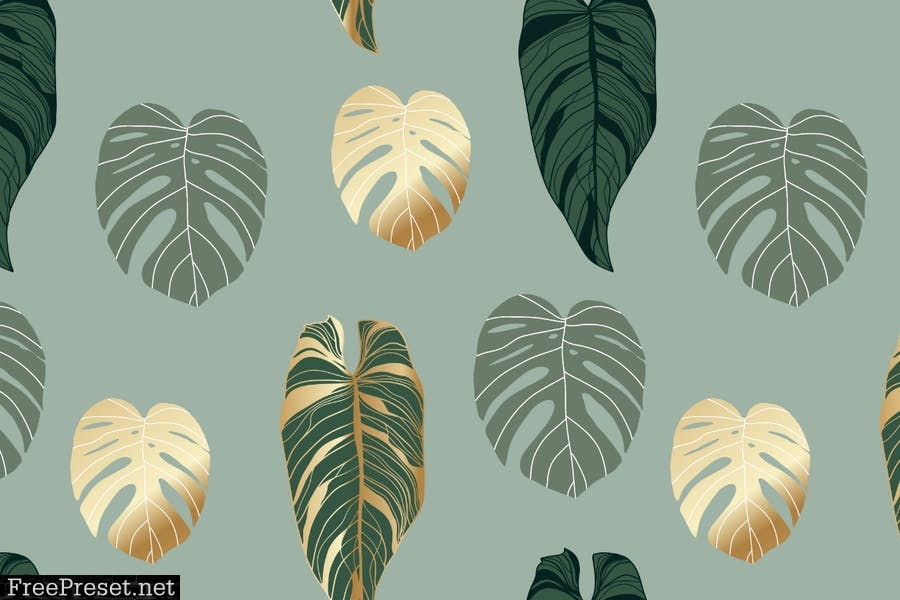 Intic – floral collection of vector patterns YURYHXV