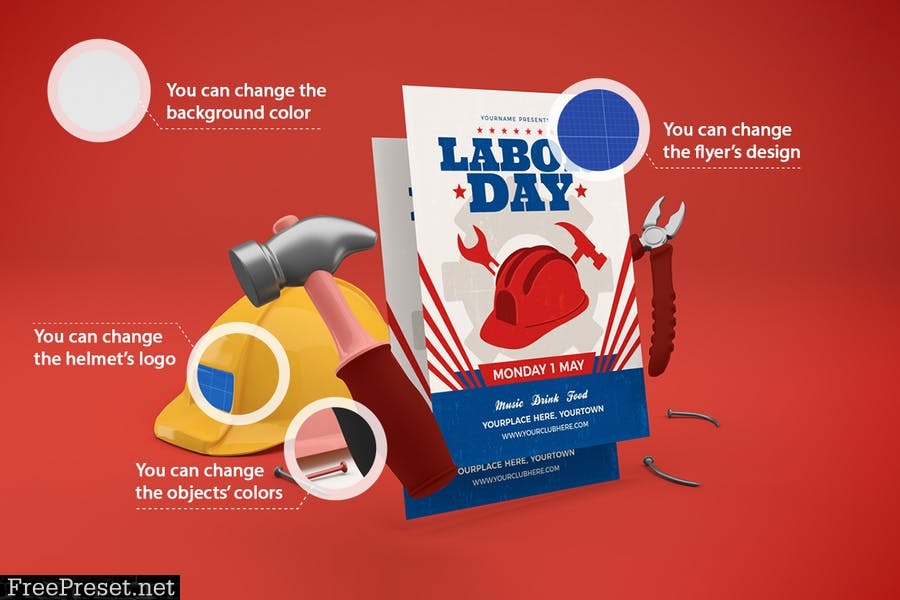 Labor Day Flyer DQMPB3Q