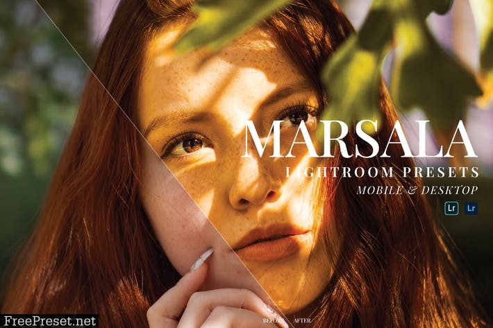 Marsala Mobile and Desktop Lightroom Presets