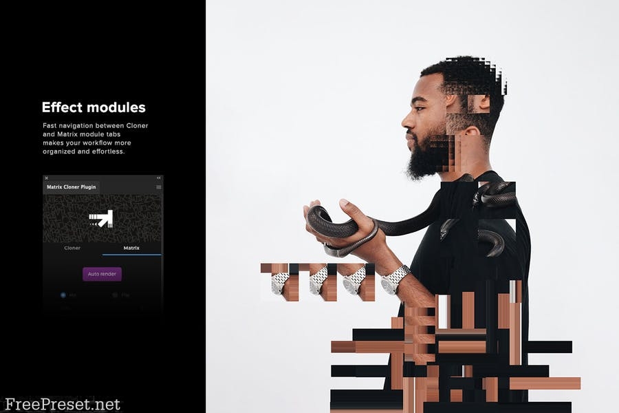 Matrix Cloner - Photoshop Plugin
