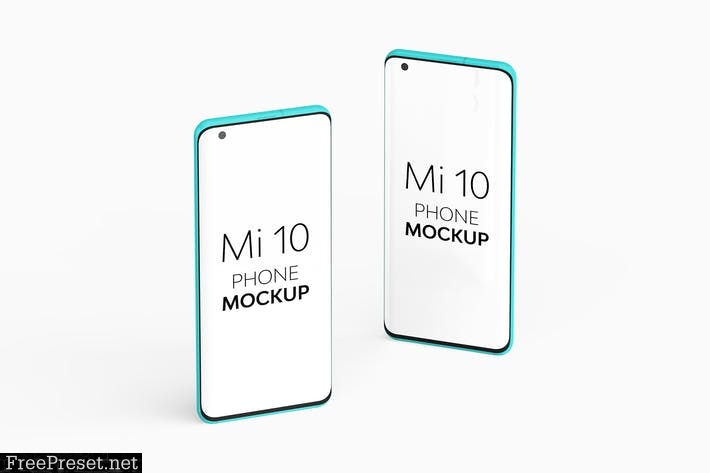 Mi 10 Phone Mockup HW97W9Z