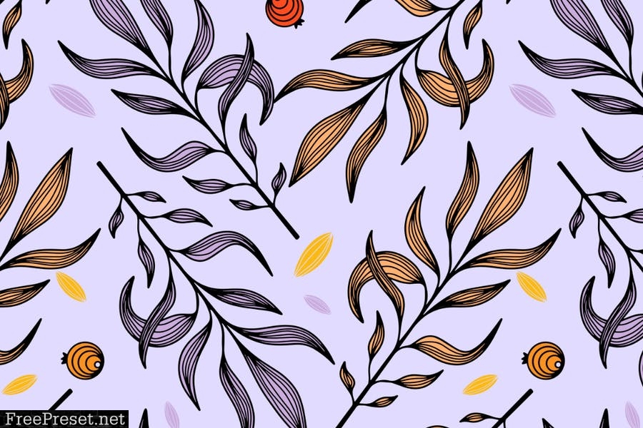 Mossom – nature collection of vector patterns KHU3VHU