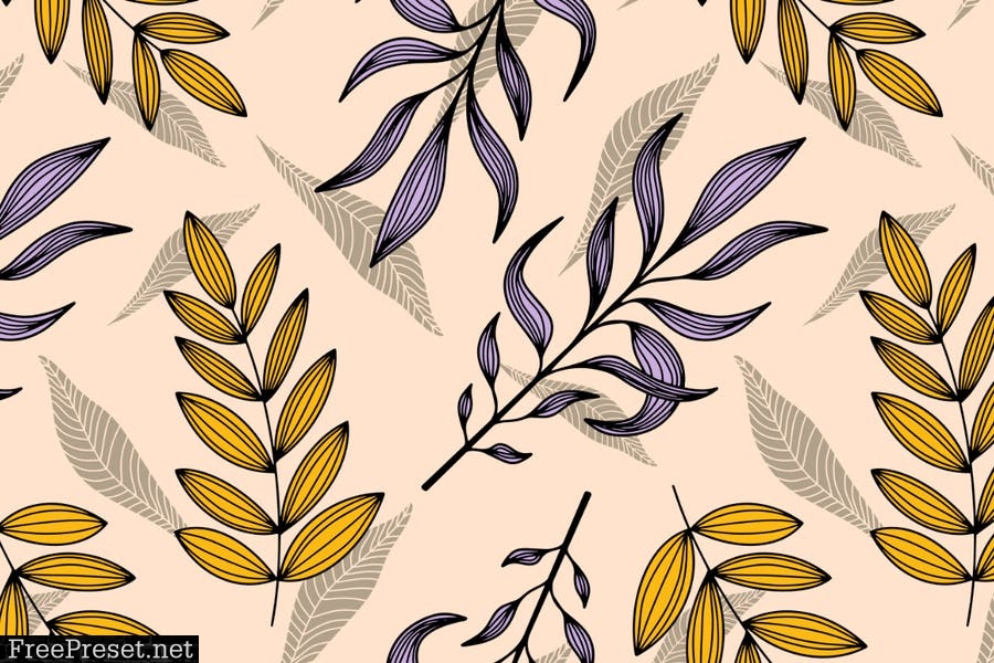 Mossom – nature collection of vector patterns KHU3VHU