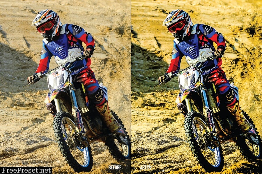 Motocross Mobile and Desktop Lightroom Presets