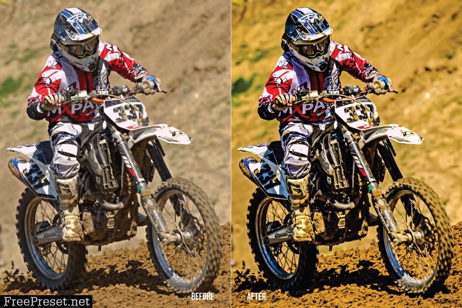 Motocross Mobile and Desktop Lightroom Presets