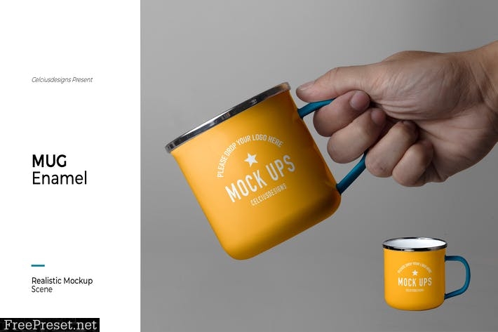 Mug Enamel Mock Up HSGZQUD