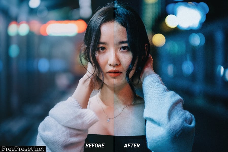 Night City Mobile and Desktop Lightroom Presets