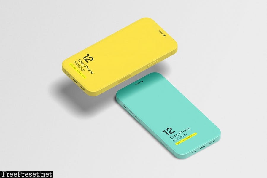 Phone 12 Pro Clay Mockup 05 SSLD2XF