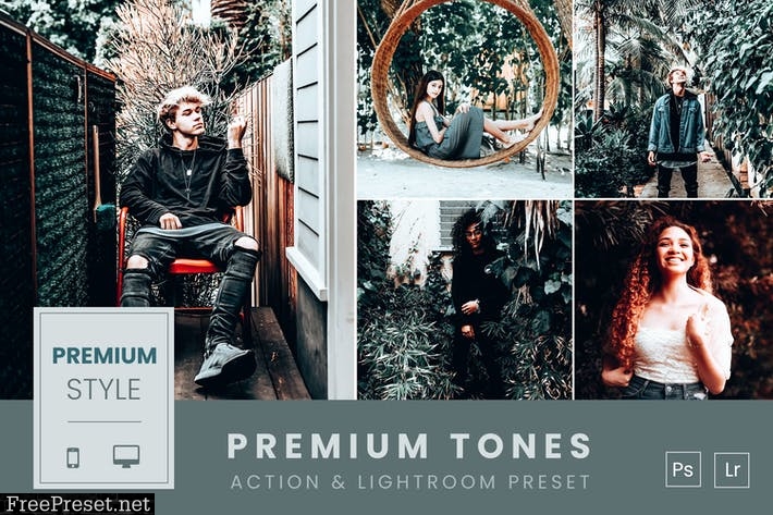 Premium Tones Action & Lightroom Preset
