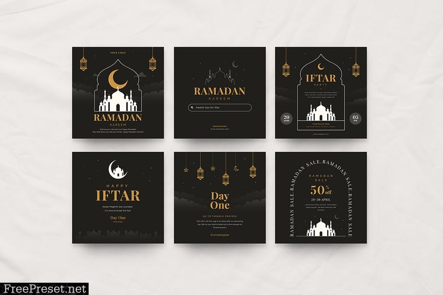 Ramadan Kareem Social Media Pack 8YZGUVV