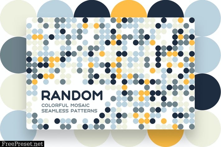 Random Mosaic Seamless Patterns UJA46XH