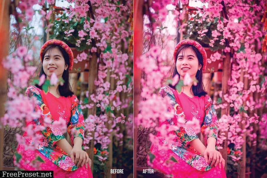 Sakura Mobile and Desktop Lightroom Presets