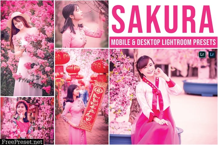 Sakura Mobile and Desktop Lightroom Presets