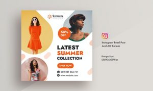 Summer Sale & Promotional Instagram AD Banner TR97UEE