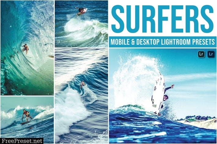 Surfers Mobile and Desktop Lightroom Presets