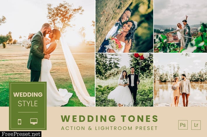 Wedding Tones Action & Lightroom Preset