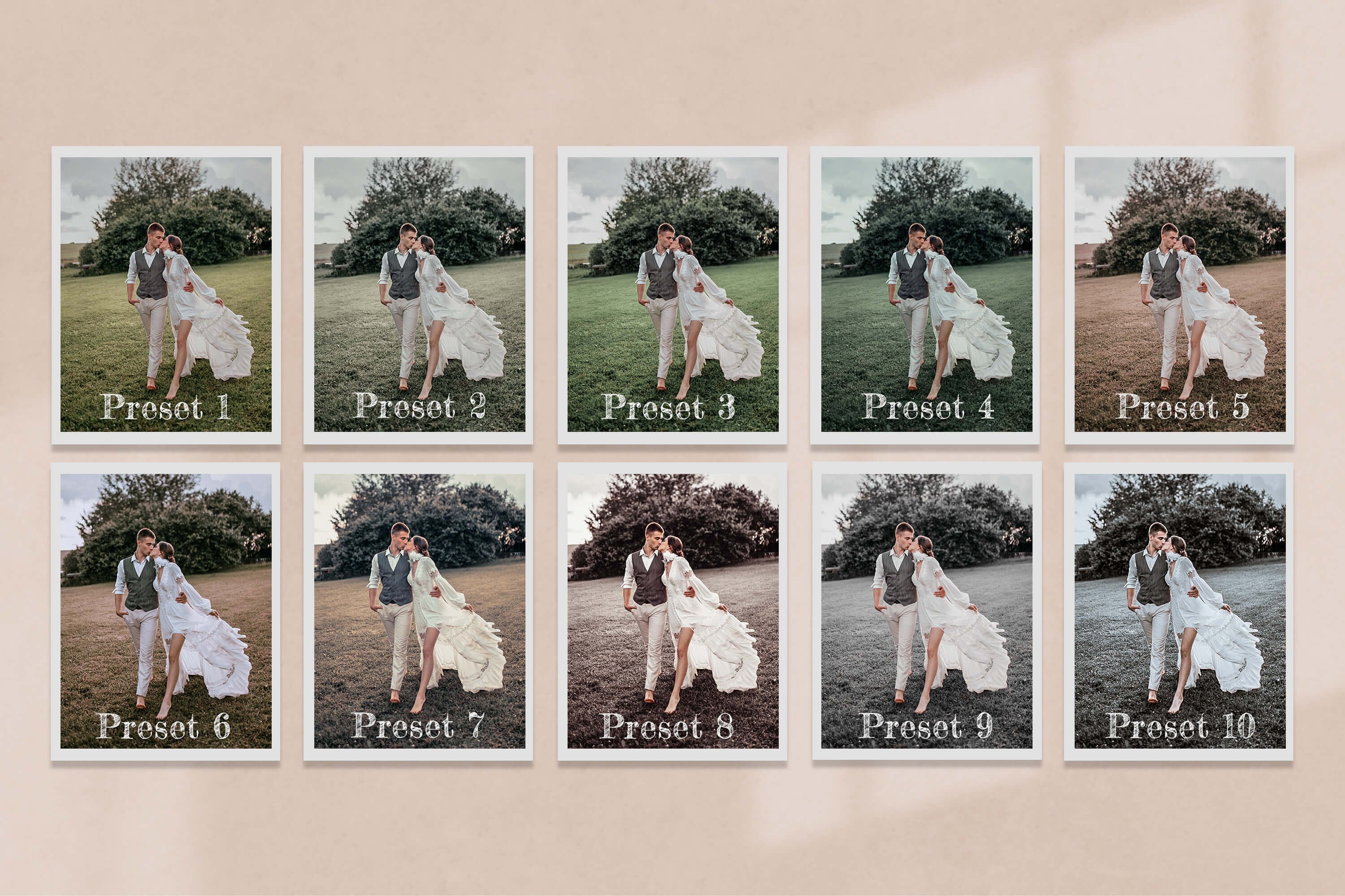 10 Rustic Wedding Collection Preset 6193075