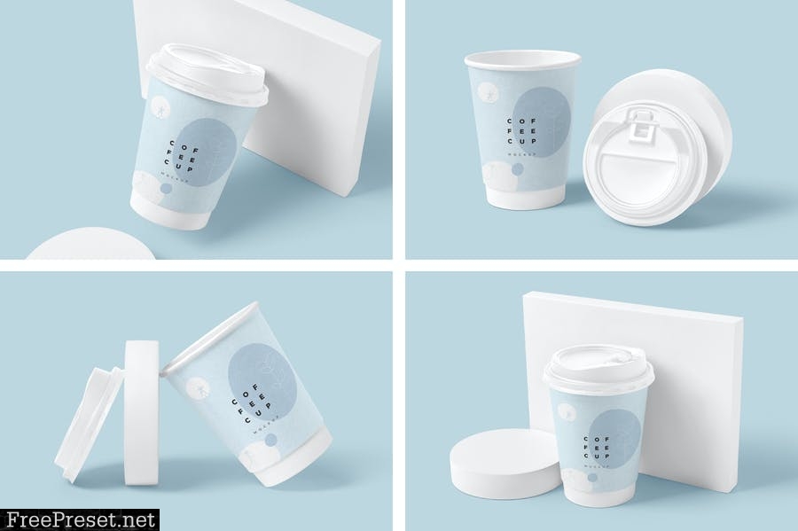 12 oz Coffee Cup Mockups BF97WAZ