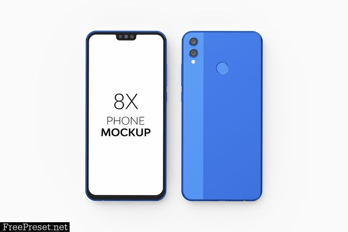 8X Phone Mockup H3ZHTR8