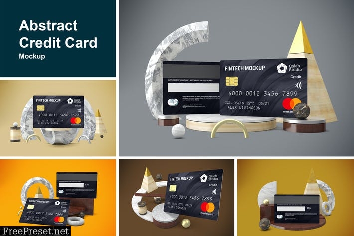 Abstract Credit Card 5PNZCPV