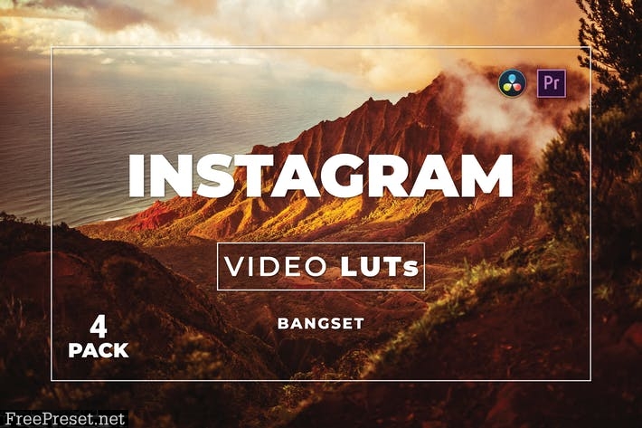 Bangset Instagram Pack 4 Video LUTs