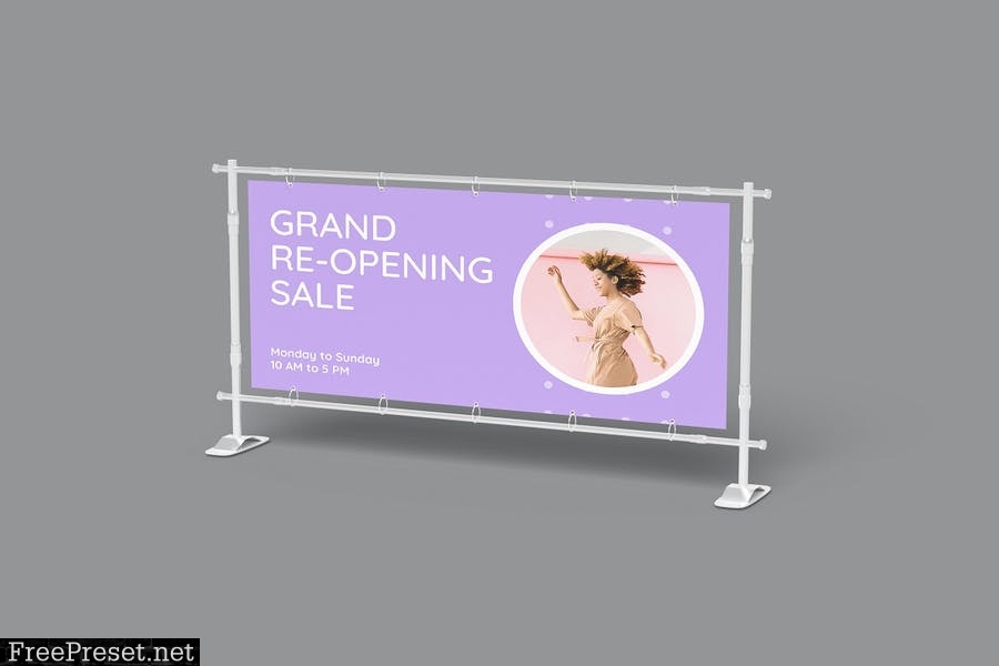 Banner Stand Mock-Up 7DKML82