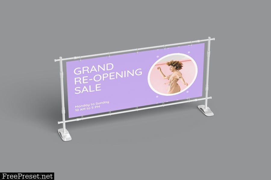 Banner Stand Mock-Up 7DKML82