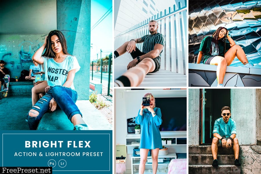 Bright Flex Photoshop Action & Lightrom Presets