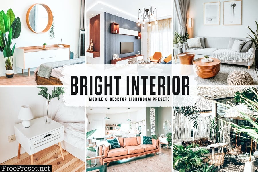 Bright Interior Mobile & Desktop Lightroom Presets