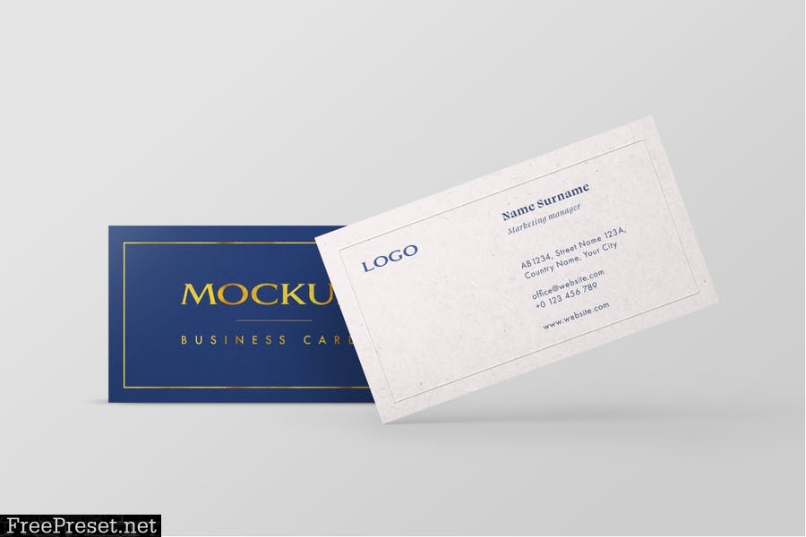 Business Card Mockup Set XVVD2XV