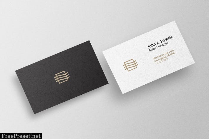 Business Card Mockup Z3V6SHZ