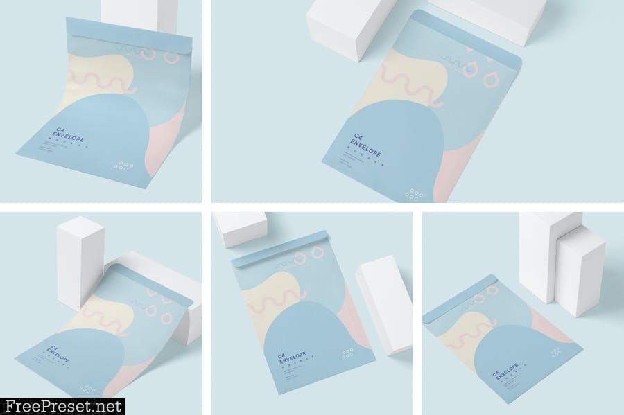 C4 Envelope Mockups 3BCKQE4