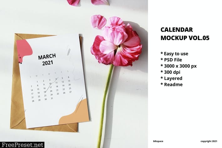 Calendar Mockup Vol.05 GU4ZXB7