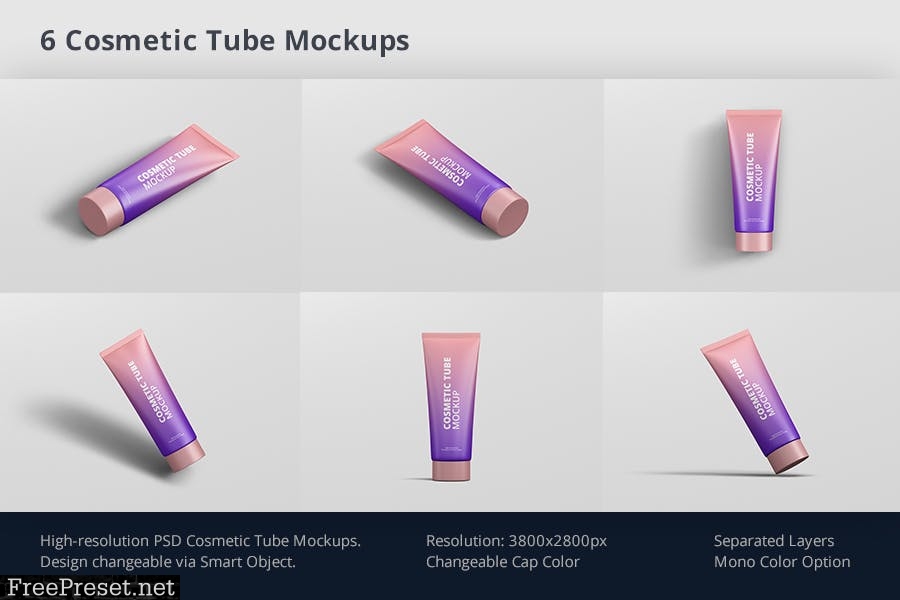 Cosmetic Tube Mockup