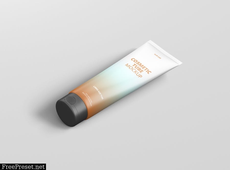 Cosmetic Tube Mockup with Flip Cap Large BR74WS5