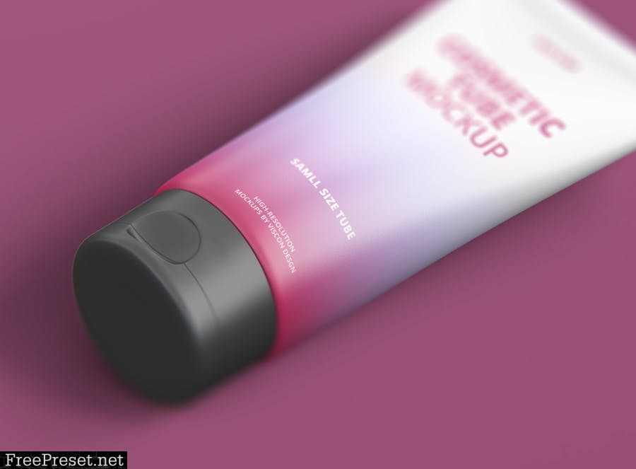 Cosmetic Tube Mockup with Flip Cap Smal 678SQHF