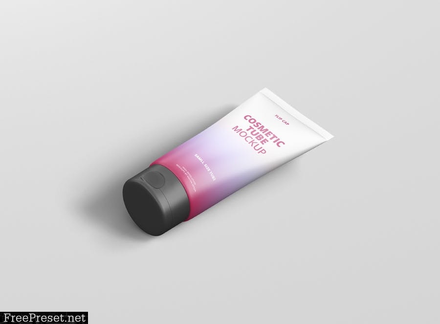 Cosmetic Tube Mockup with Flip Cap Smal 678SQHF