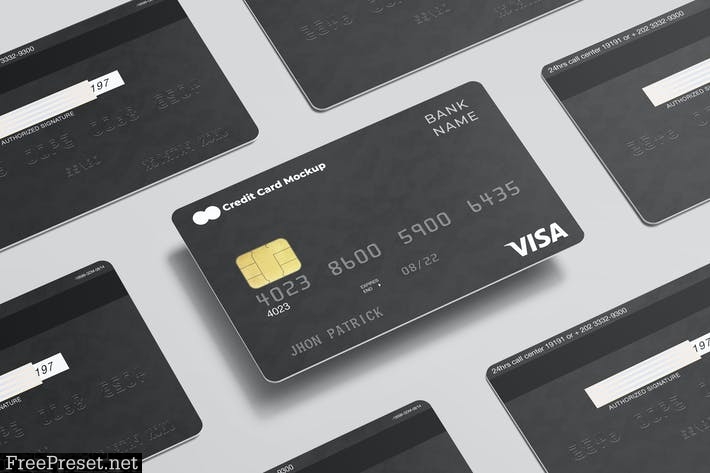 Credit Card Mockup QYJ9QYX