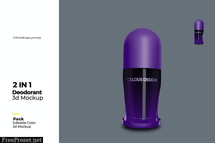 Deodorant 3D Mock Up