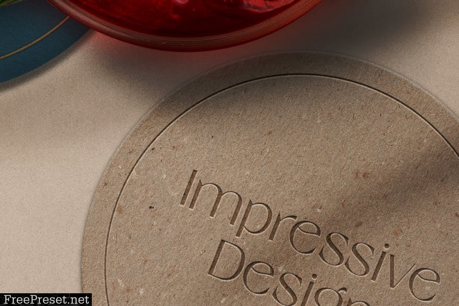 Drink Coasters Mockup 9N363RT