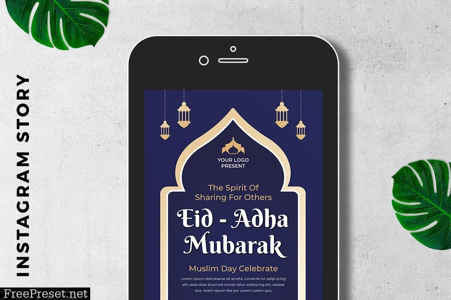 EID al-Adha Mubarak Digital Greeting Card JHTKUKR