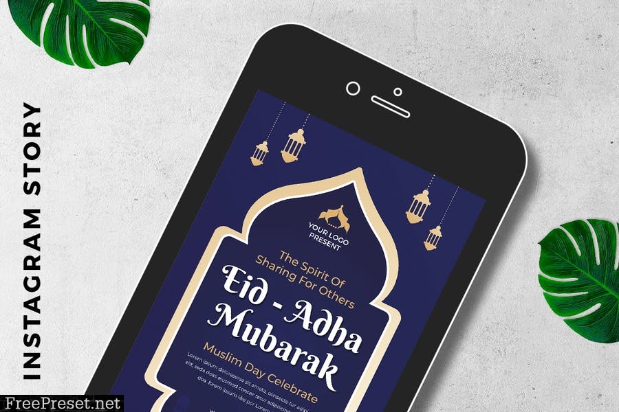 EID al-Adha Mubarak Digital Greeting Card JHTKUKR